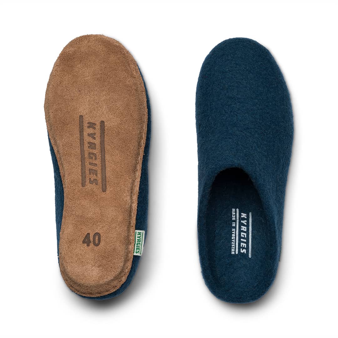 Kyrgies Molded Sole Low Back shoe with a molded sole and low heel, featuring a soft, comfortable design for casual wear.