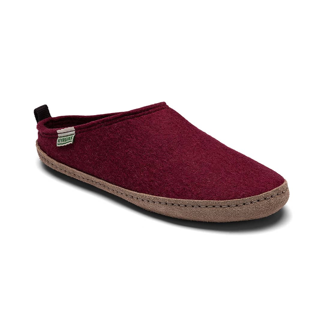 Kyrgies indoor wool slides in oatmeal color, size 35, featuring soft wool material and slip-on design for cozy indoor wear.
