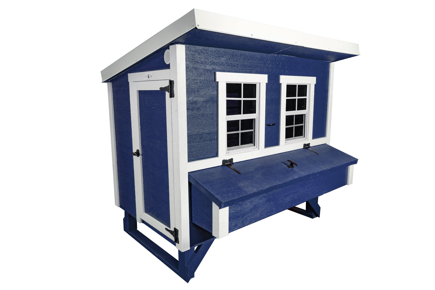 OverEZ large chicken coop with spacious outdoor run, designed to house up to 15 chickens for comfortable outdoor living.