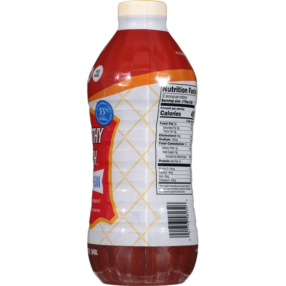 Large image of a 32 oz bottle of Light and Lean Dorothy Lynch Salad Dressing, gluten-free, from BuyNebraska.com.