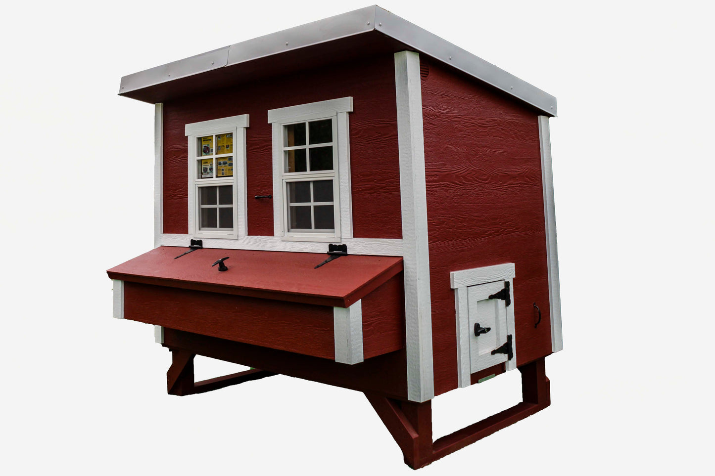 Large OverEZ Chicken Coop designed for up to 15 chickens, featuring spacious outdoor enclosure and sturdy construction.