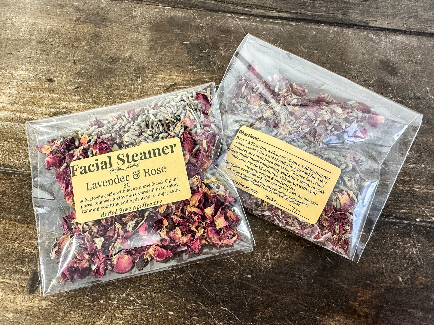 HerbalRoseApothecary lavender and rose facial steamer showing a sleek device for at-home skincare.