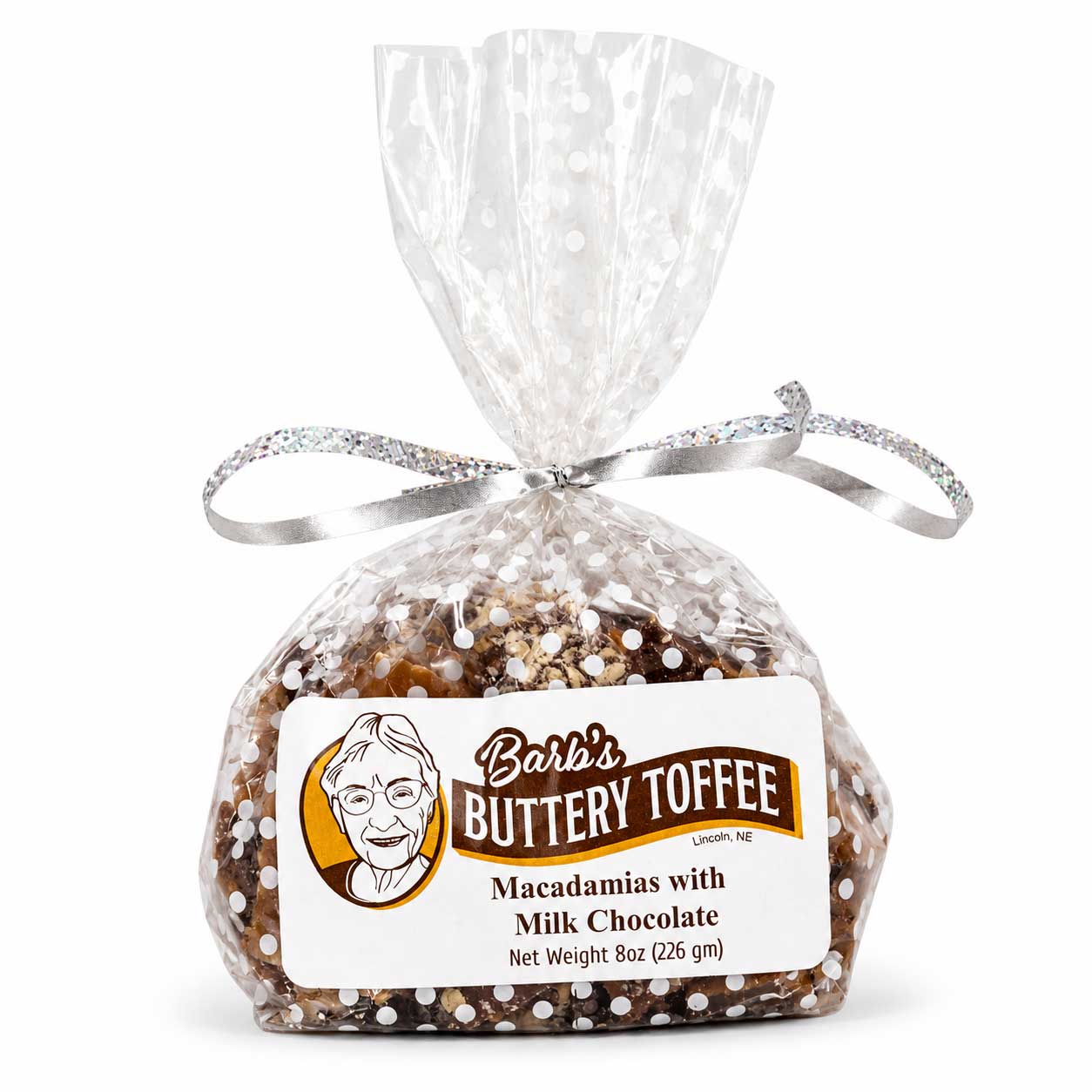 Homemade Milk Chocolate Toffee | 8 oz | Multiple Nut Options | Barb's Buttery Toffee