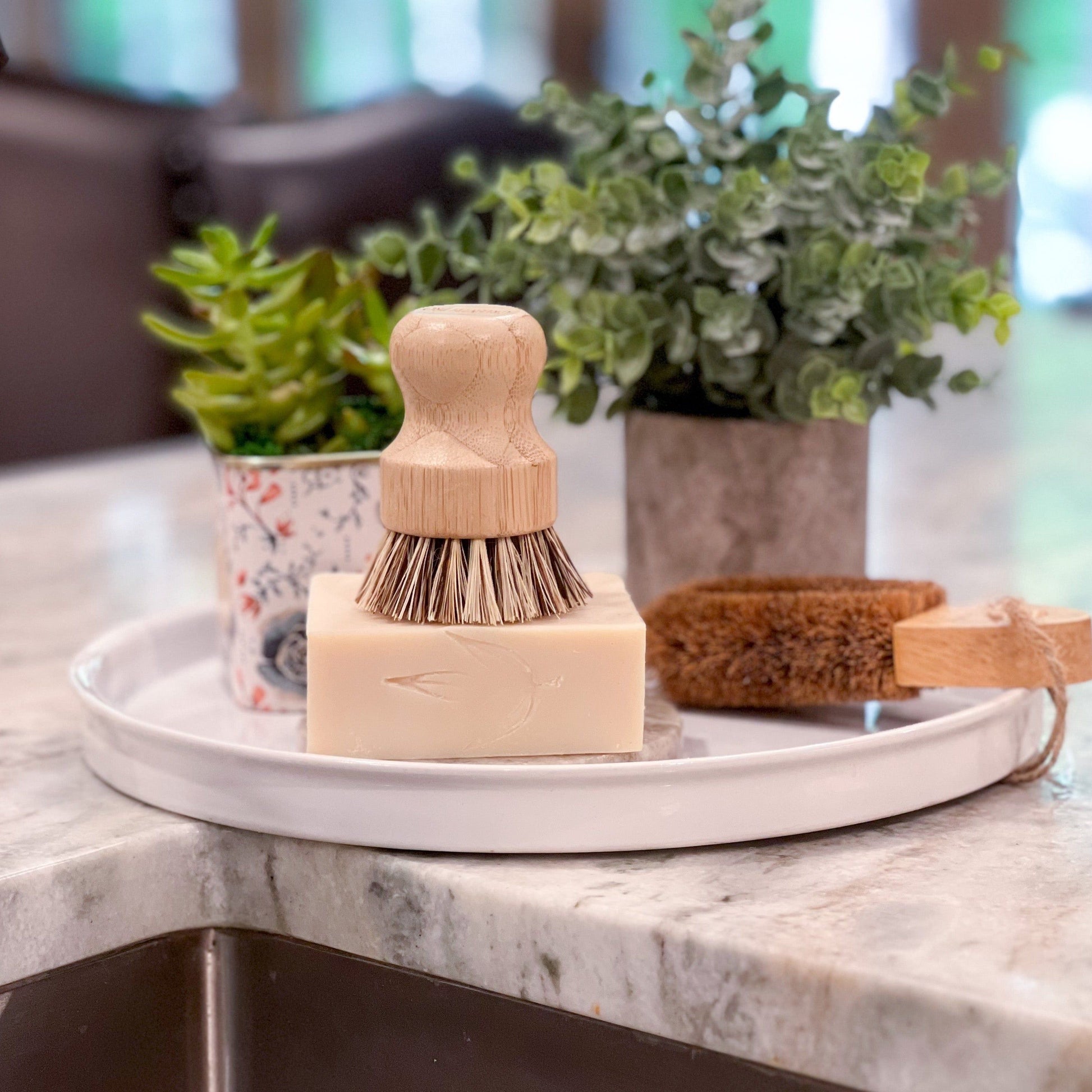 MamaSuds solid dish soap bar for household cleaning, shown in a natural, eco-friendly packaging with a clean, simple design.