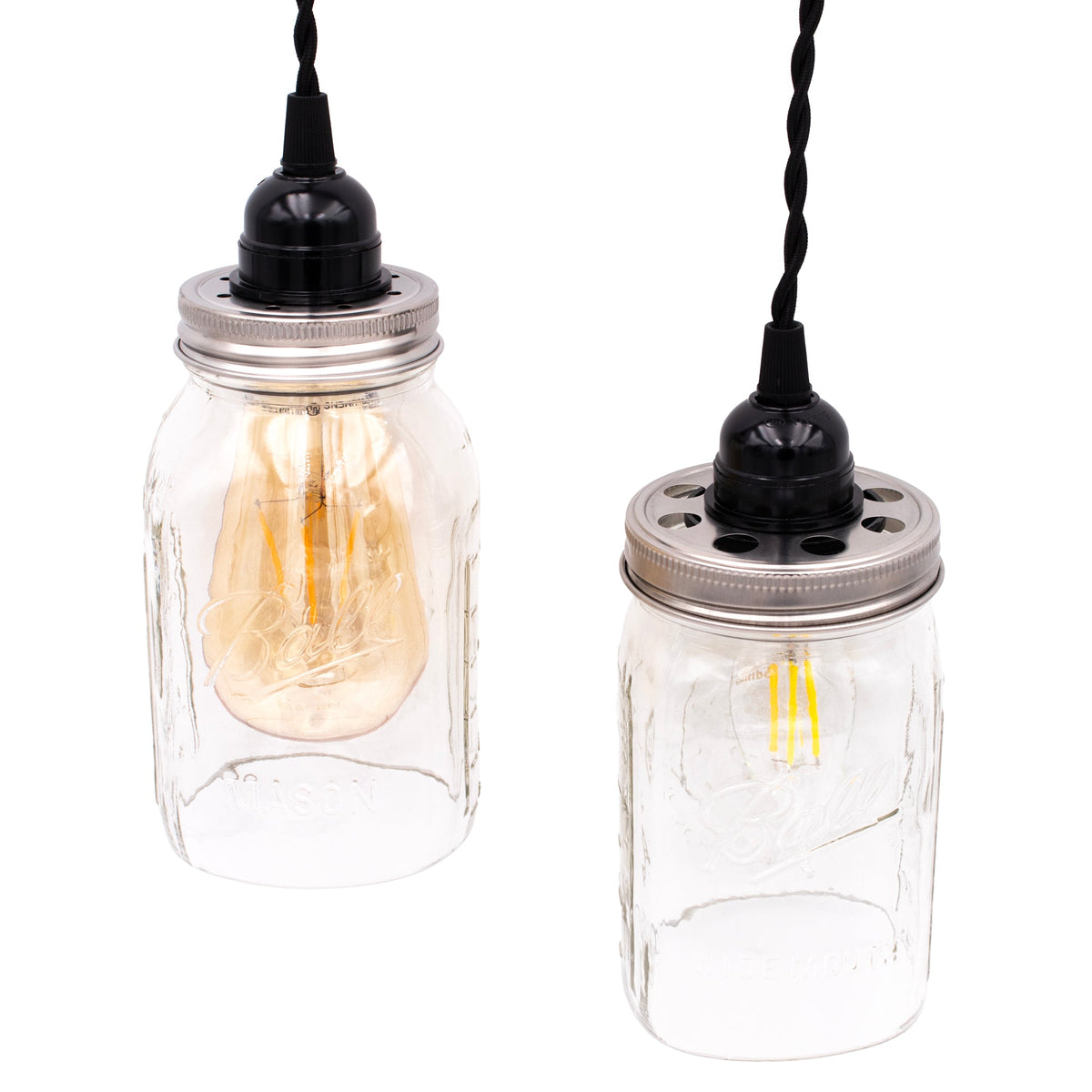 Stainless steel lighting lid for mason jar light fixtures, suitable for pendant lighting and home decor, by Mason Jar Lifestyle.