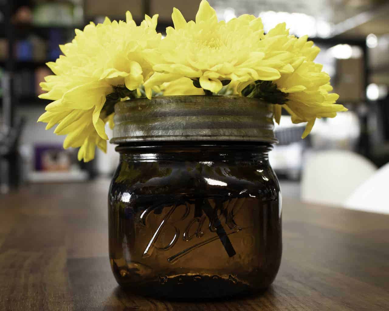 Galvanized metal flower organizer frog lid for mason jars, Mason Jar Lifestyle, with chicken wire design for floral arrangements.