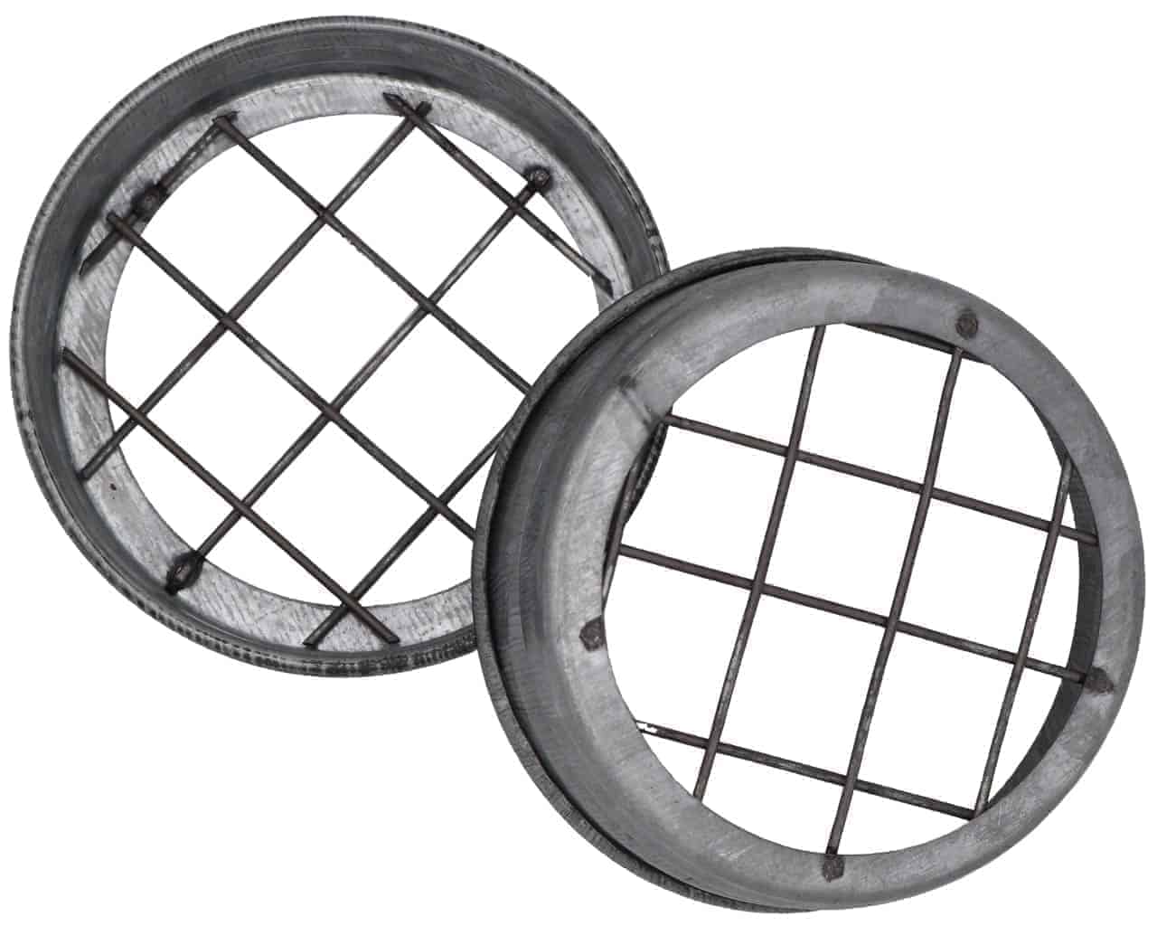 Galvanized metal frog lid flower organizer for mason jars, with chicken wire design, by Mason Jar Lifestyle.