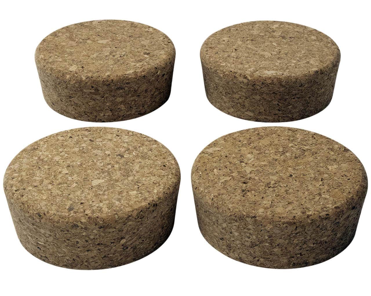 Set of four Mason Jar Lifestyle cork lids for regular-mouth Mason jars, used as stoppers or lids for preserving and storage.