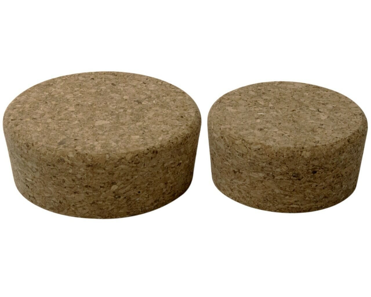 Set of four Mason Jar Lifestyle cork lids for regular-mouth mason jars, ideal for sealing and storing food and beverages.