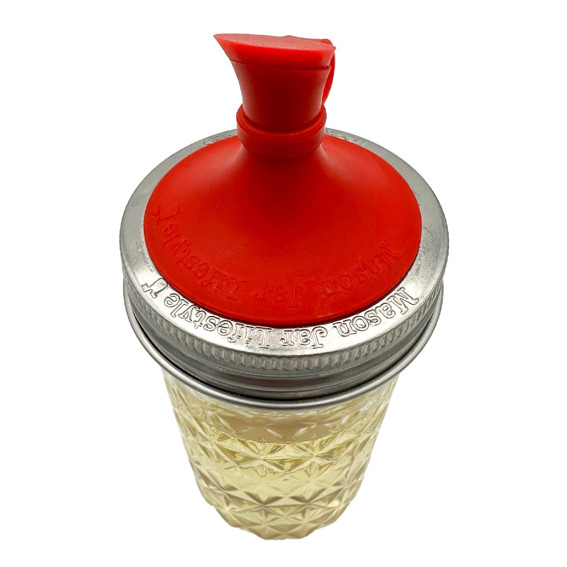 Set of five rust-proof stainless steel bands for mason jars, designed for regular-mouth jars, by Mason Jar Lifestyle.
