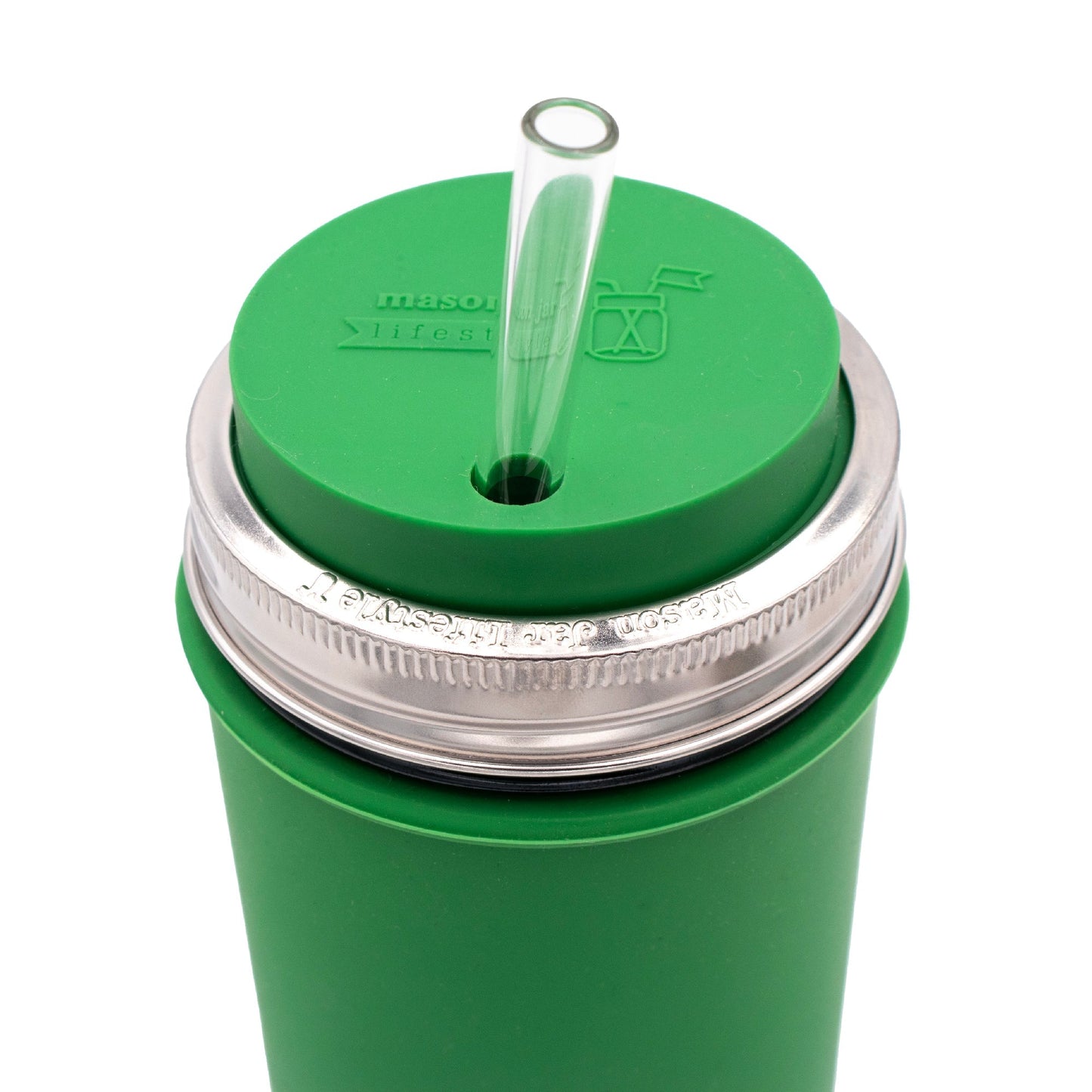 Five rust-proof stainless steel bands for mason jars, designed for regular-mouth jars, by Mason Jar Lifestyle.