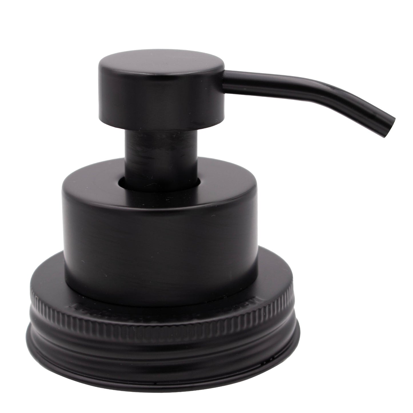 Satin finish foaming soap pump dispenser for regular-mouth Mason jars, ideal for kitchen or bathroom use by Mason Jar Lifestyle.