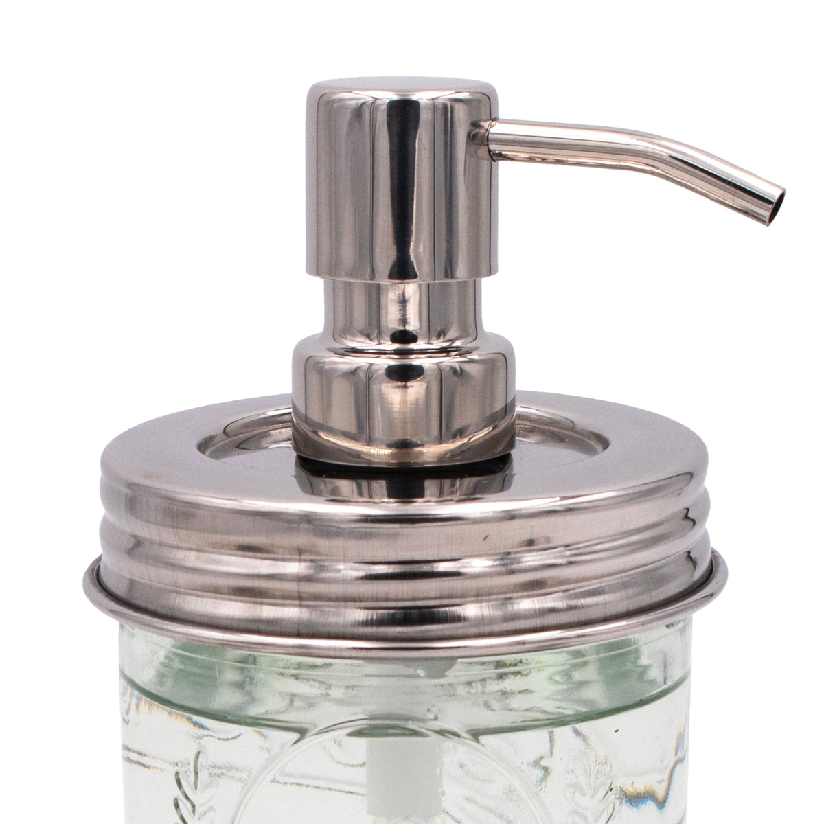 Mirror / Chrome Soap Pump Dispensers for Mason Jars