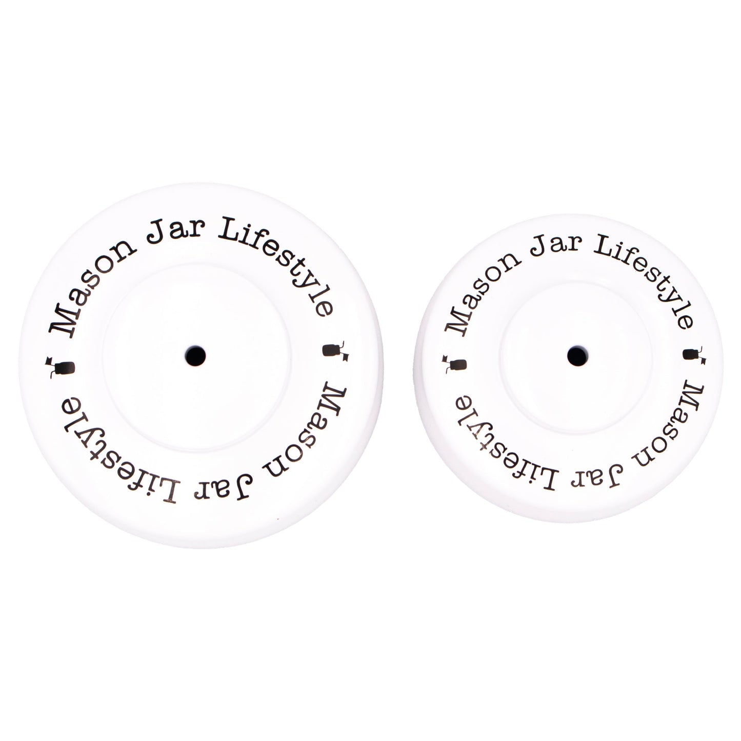 Mason Jar Lifestyle vacuum sealing kit with hand pump for regular and wide mouth Mason jars, including sealing accessories.