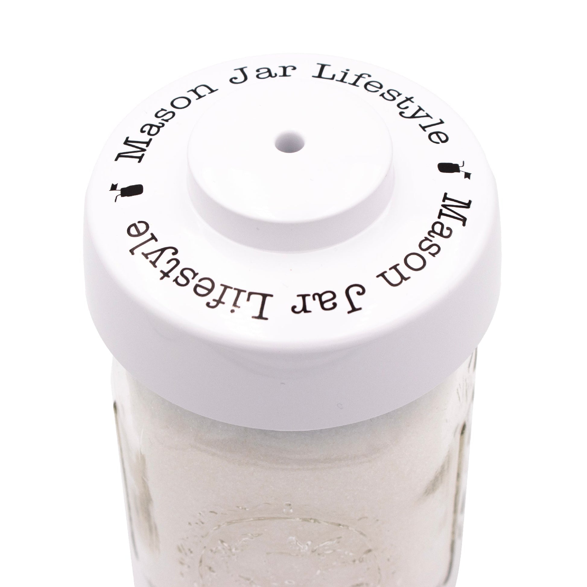 Mason Jar Lifestyle vacuum sealing kit with hand pump, designed for regular and wide mouth Mason jars.