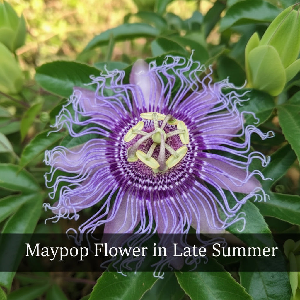 Maypop Passionflower (Passiflora incarnata) Live Plant – Native Vine, Edible Fruit, Zones 6–9, Hardy Passion Fruit