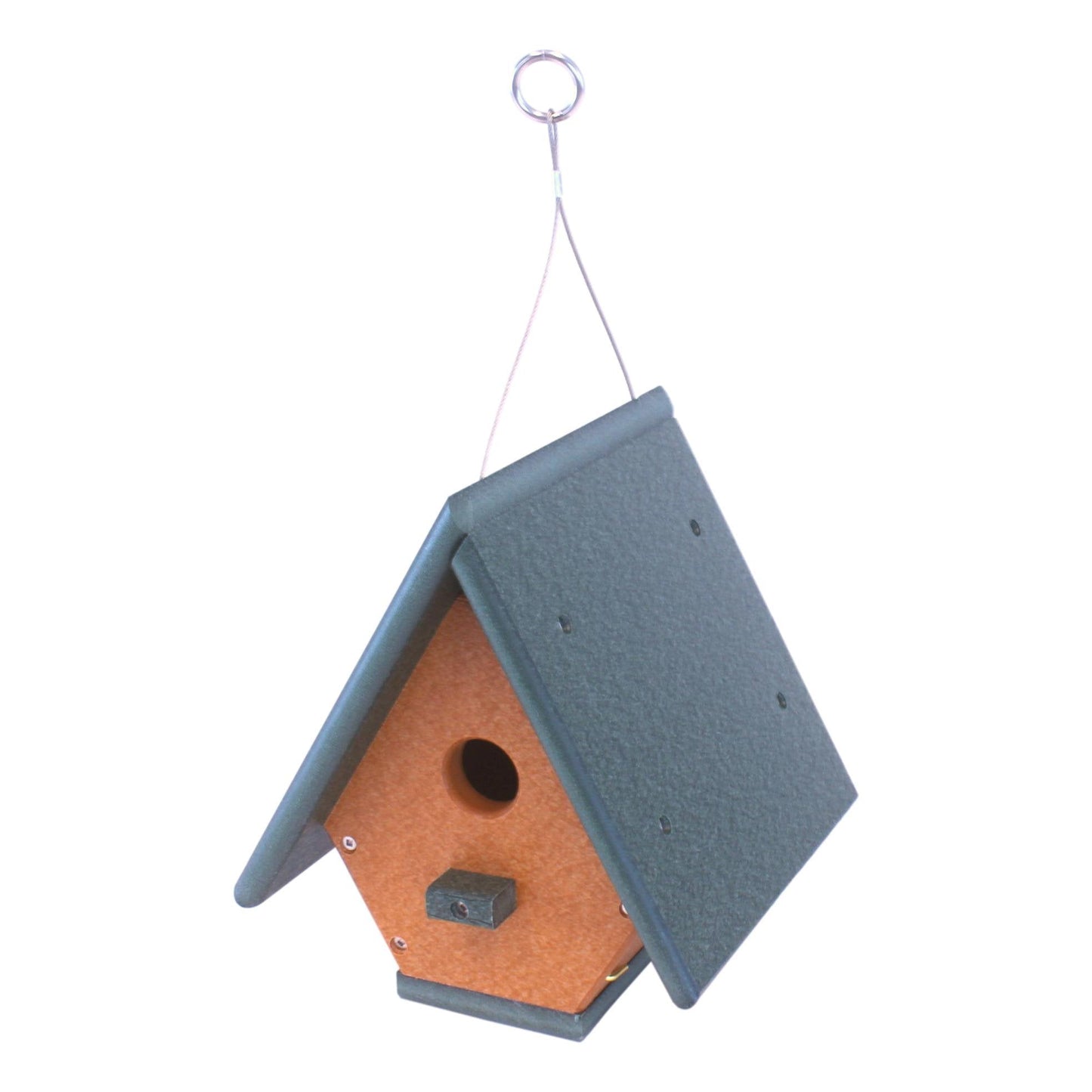 Amish-Made Hanging Wren House, Eco-Friendly Poly Lumber