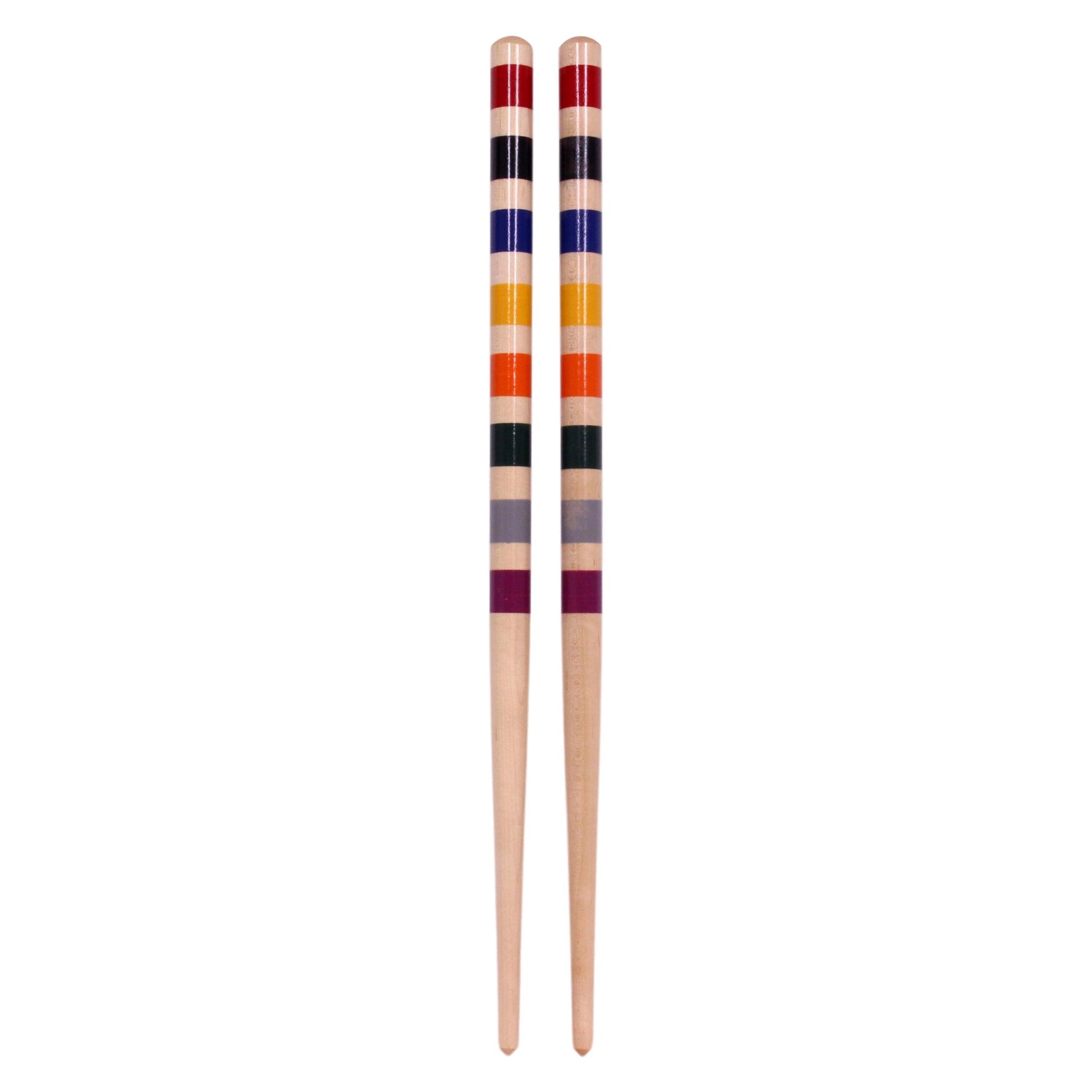 Amish-made family tradition wooden croquet set with 8 players, including mallets, balls, and wickets for outdoor game fun.