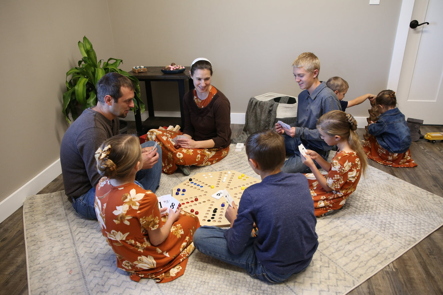 Travel Marble Chase Board Game set with a double-sided 23-inch wide marble chase game board, featuring colorful marble pathways.