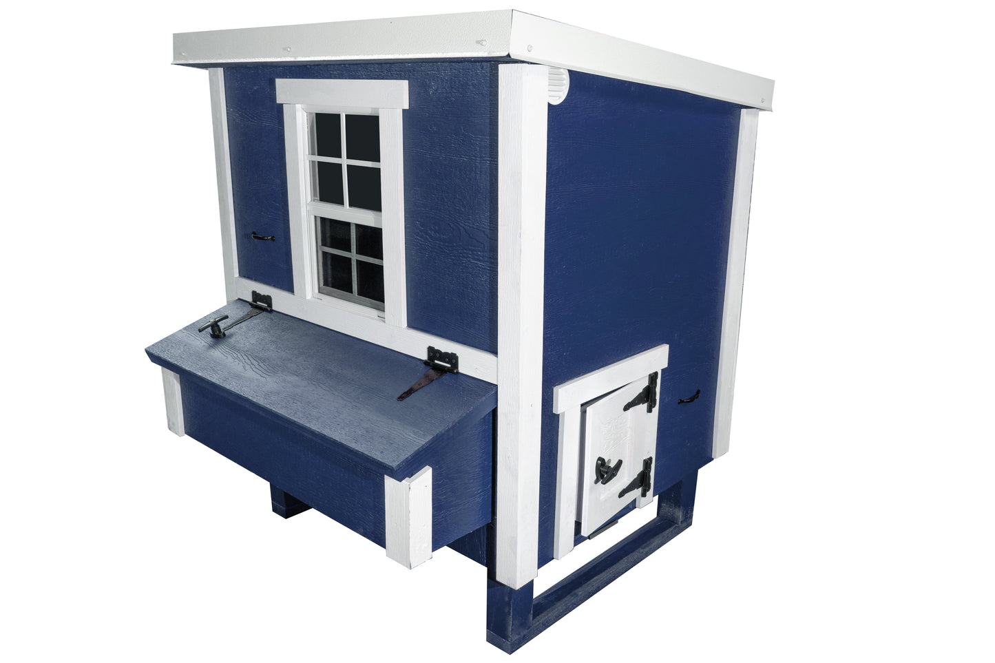 OverEZ Medium Chicken Coop suitable for up to 10 chickens, featuring a sturdy wooden design and spacious outdoor enclosure.