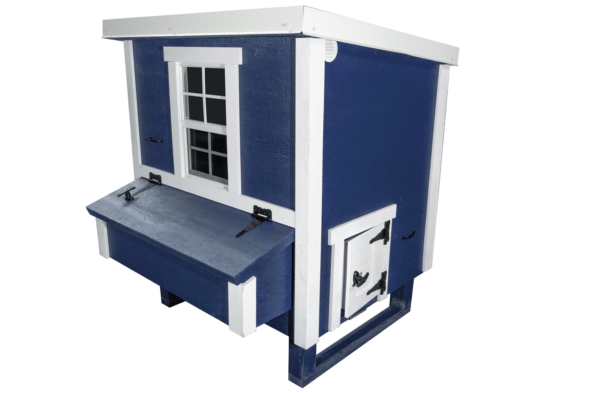 OverEZ Medium Chicken Coop suitable for up to 10 chickens, featuring a sturdy wooden design and spacious outdoor enclosure.