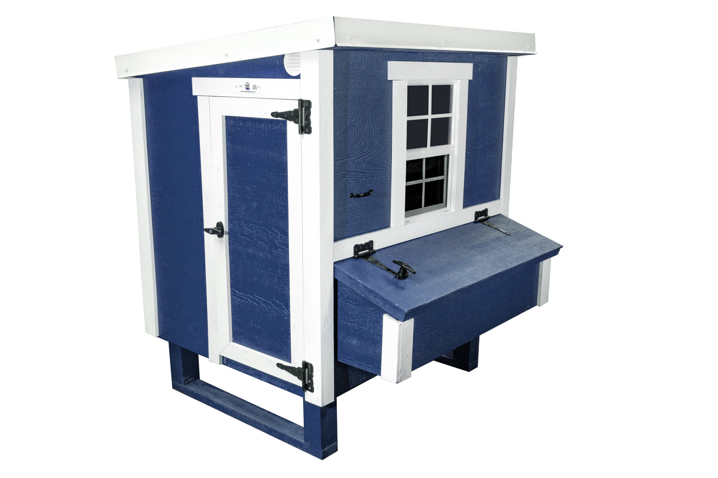 OverEZ Medium Chicken Coop suitable for up to 10 chickens, featuring a sturdy design and spacious outdoor shelter.