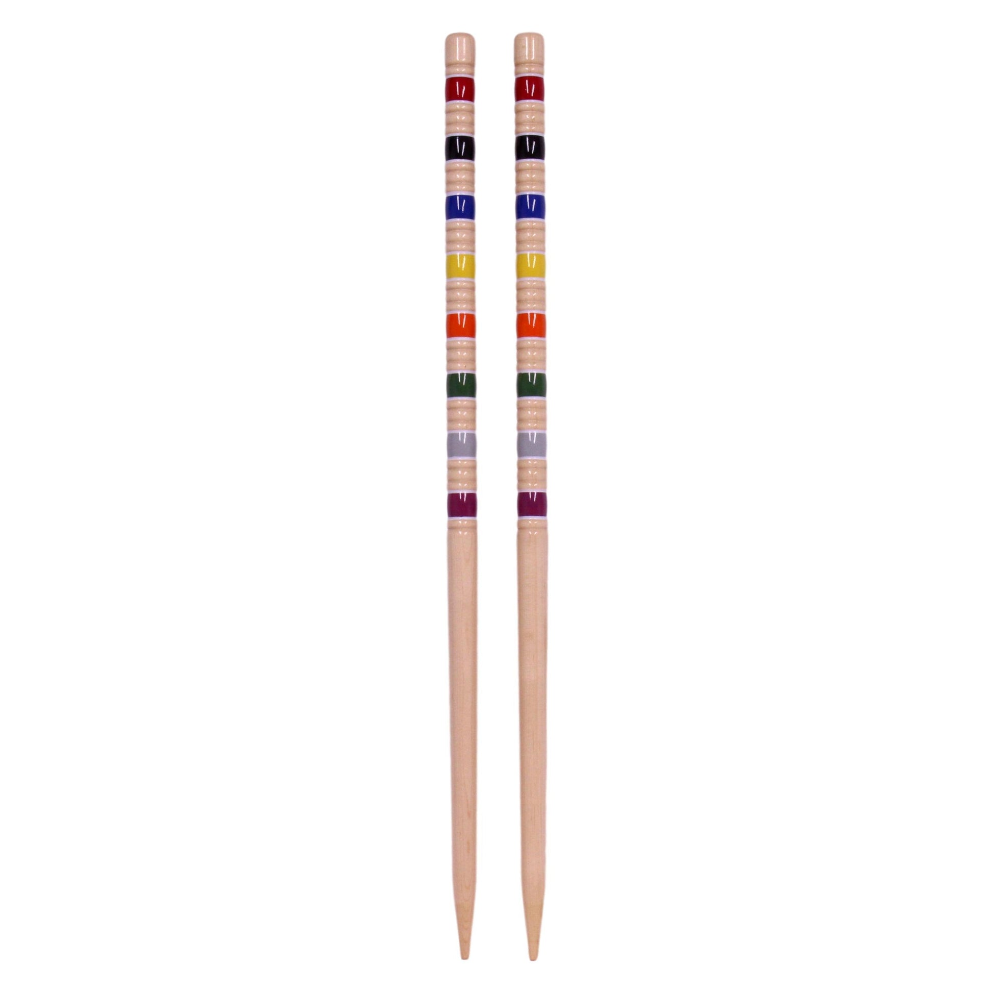 Deluxe 8-player wooden croquet game set with colorful balls, mallets, hoops, and carrying bag for outdoor backyard fun.