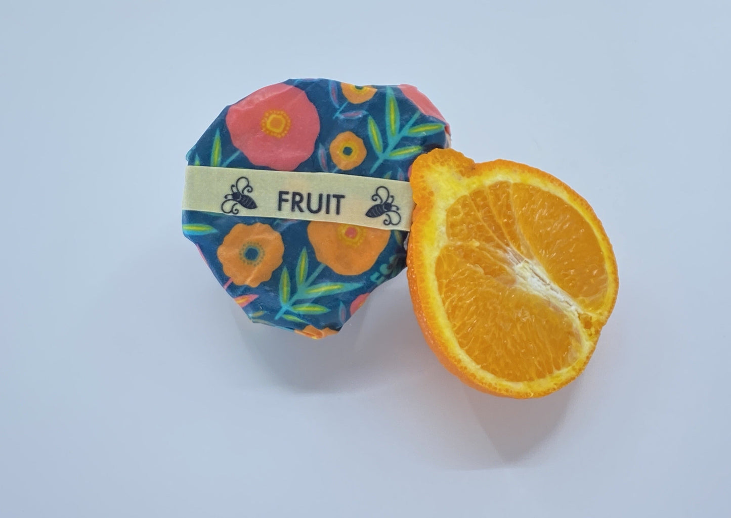 Meli Wraps Buzz Words Beeswax Wrap Food Labels, natural accessories for labeling reusable food wraps, with colorful printed text.