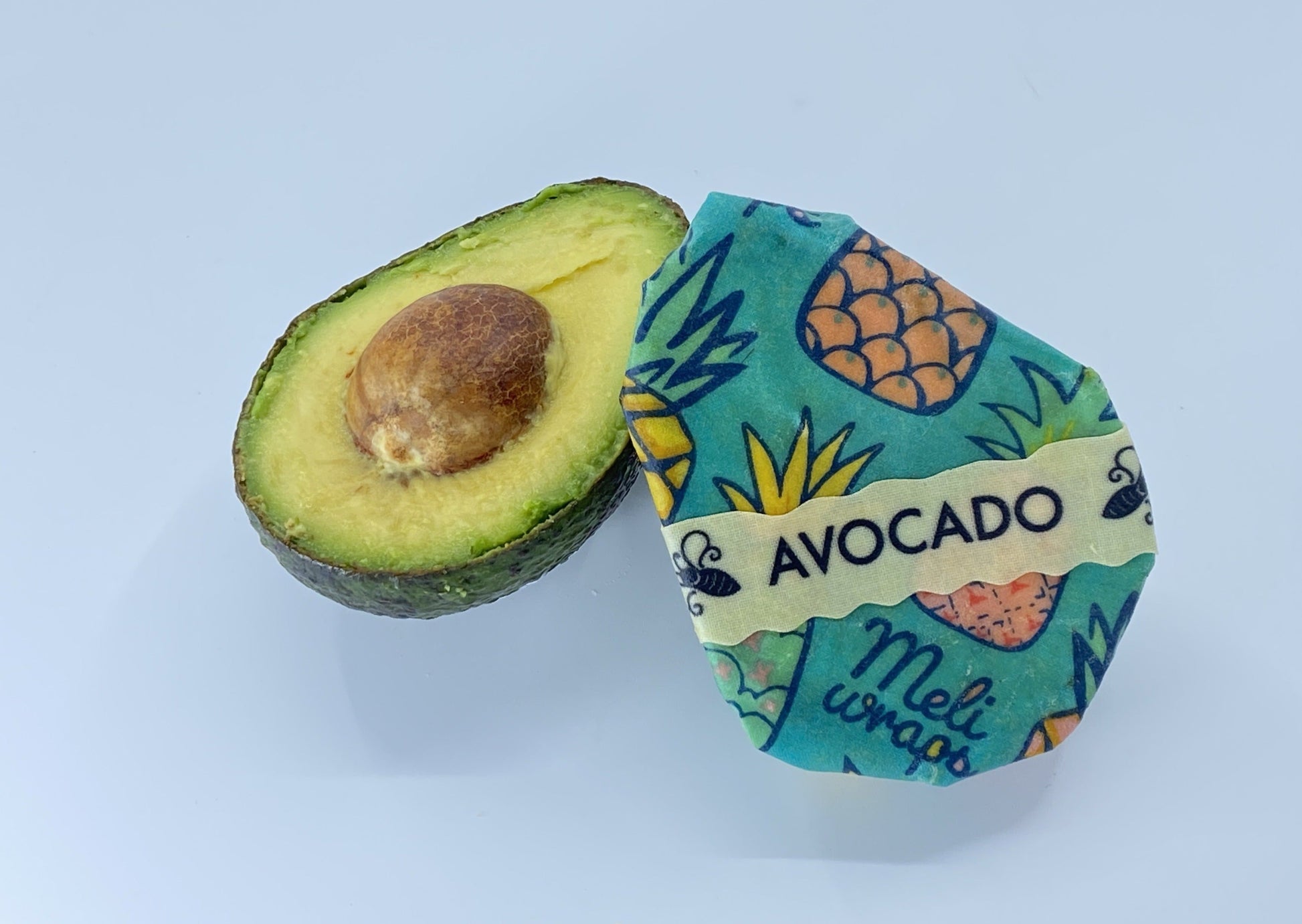 Buzz Words beeswax wrap food labels by Meli Wraps, colorful accessories for labeling and organizing food storage.