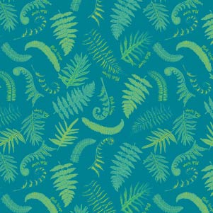 Set of two Meli Wraps Fern kitchen towels made of 100% cotton, featuring a leafy fern pattern for kitchen use.