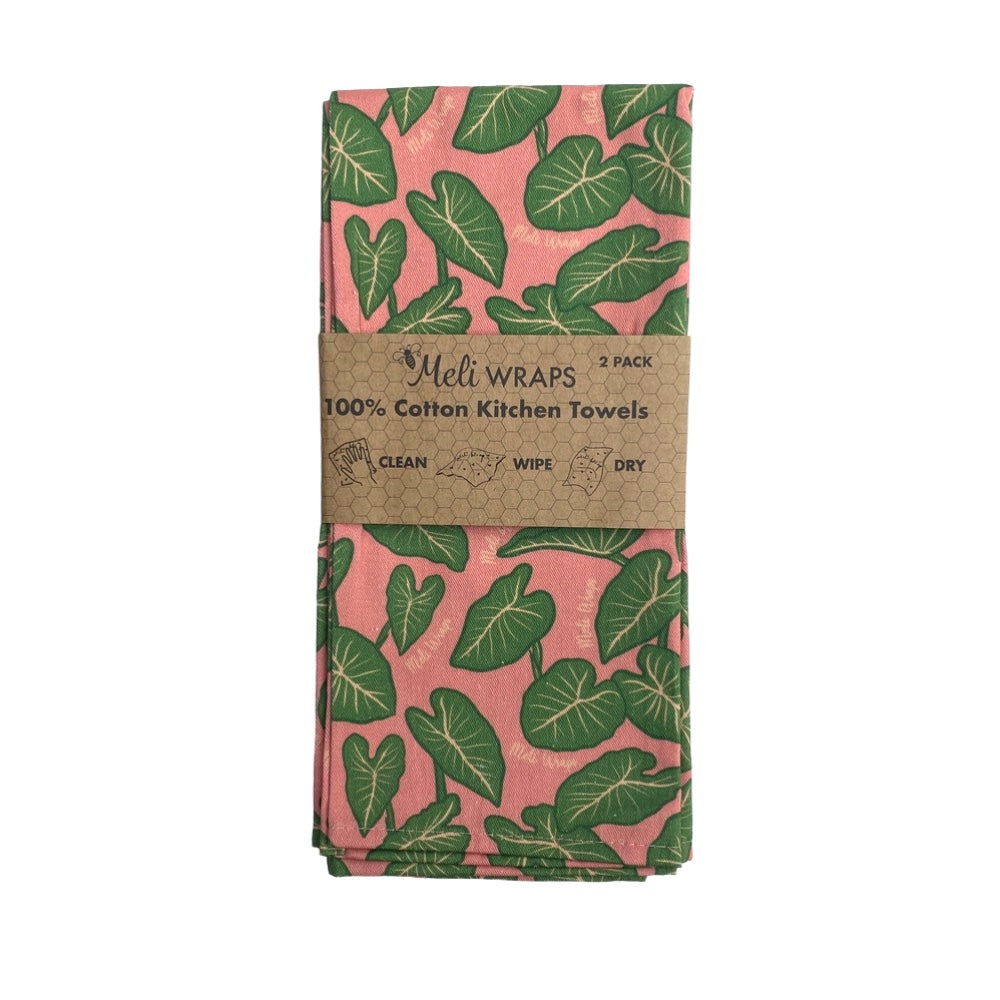Meli Wraps Kalo Gift Set with colorful reusable food wraps and accessories on a white background
