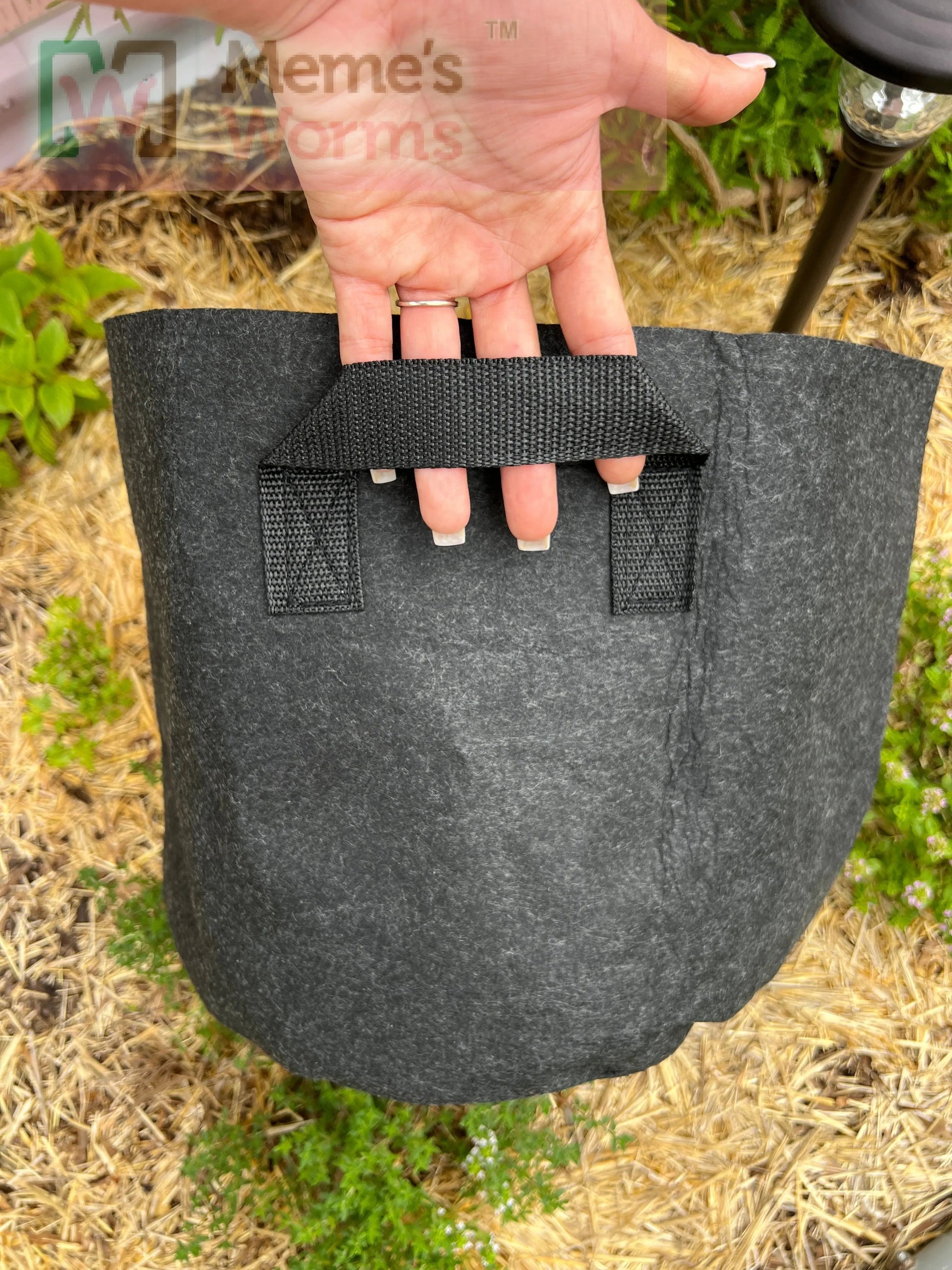 Meme's Worms Ready-to-Go Ecosystem worm bag with Esienia fiteda composting worms for organic waste composting.