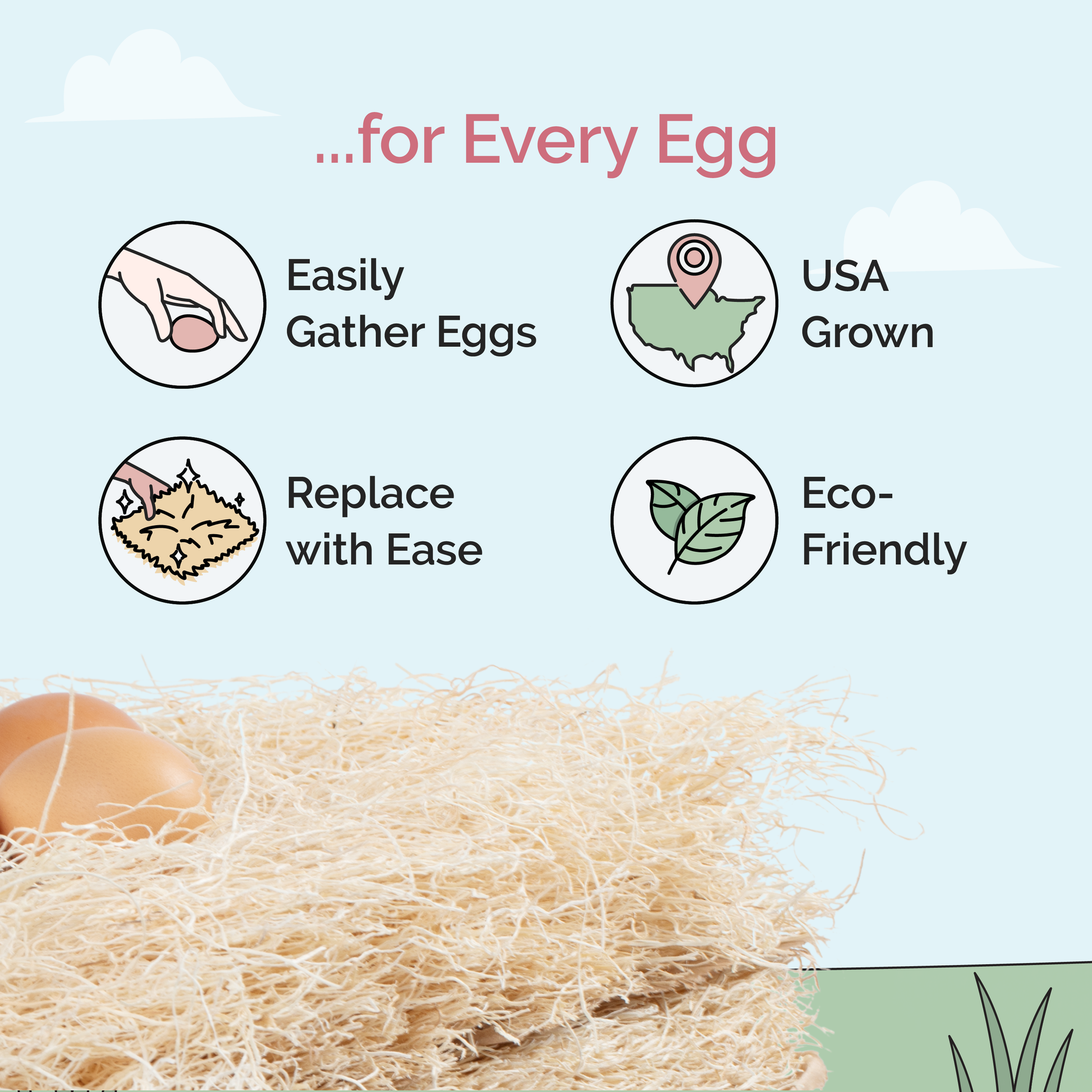 Mile Four chicken nesting pads in a coop, soft bedding for hens, made of durable material, designed for comfortable nesting.