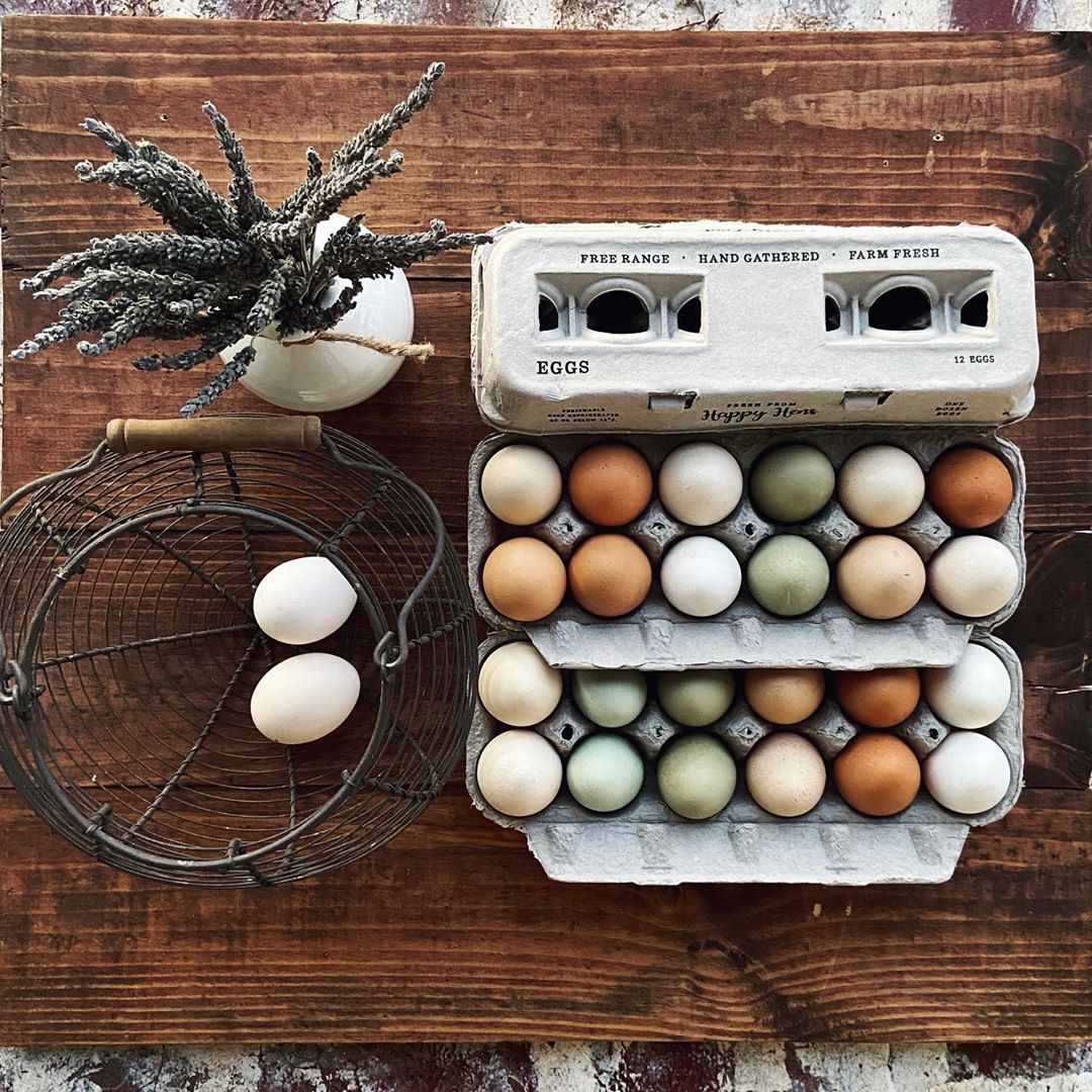 Blank Henlay egg cartons by My Pet Chicken, available in 25, 90, or 250, showing stacked, unmarked cardboard egg storage boxes