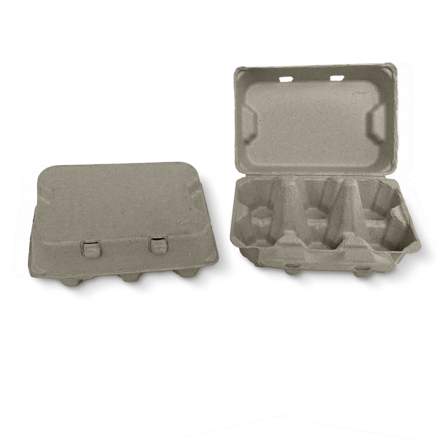 White Henlay Duck Egg Carton holding half dozen jumbo eggs, blank flat top, available in 20 or 100 count, by My Pet Chicken.