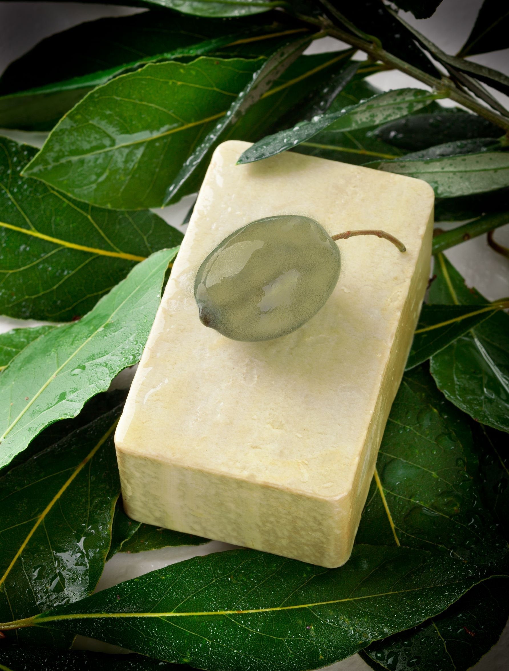 Organic handmade Neem Oil soap bar by Sweet Harvest Farms, featuring natural neem ingredients and a rustic soap design.