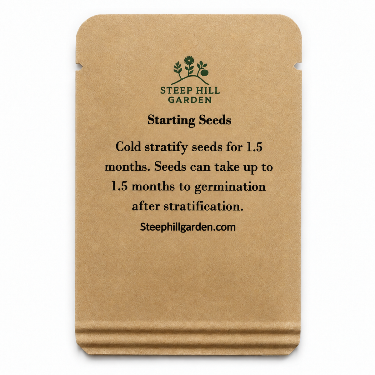 Packet of New England Aster seeds from Steep Hill Garden, native fall-blooming pollinator-friendly flower seeds.