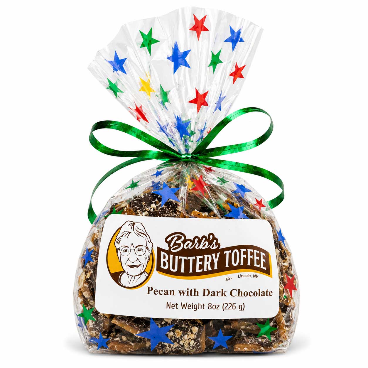 Homemade Dark Chocolate Toffee | 8 oz | Multiple Nut Options | Barb's Buttery Toffee