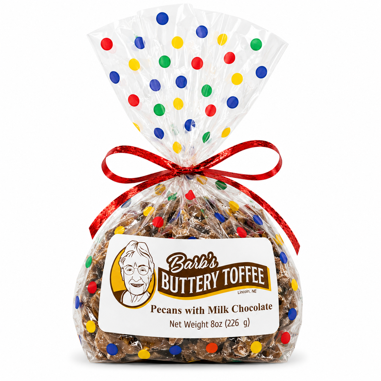 Homemade Milk Chocolate Toffee | 8 oz | Multiple Nut Options | Barb's Buttery Toffee