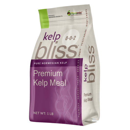 Plantonix Kelp Bliss pure kelp soil amendment and fertilizer, 1 lb bag, natural organic fertilizer for healthy plant growth
