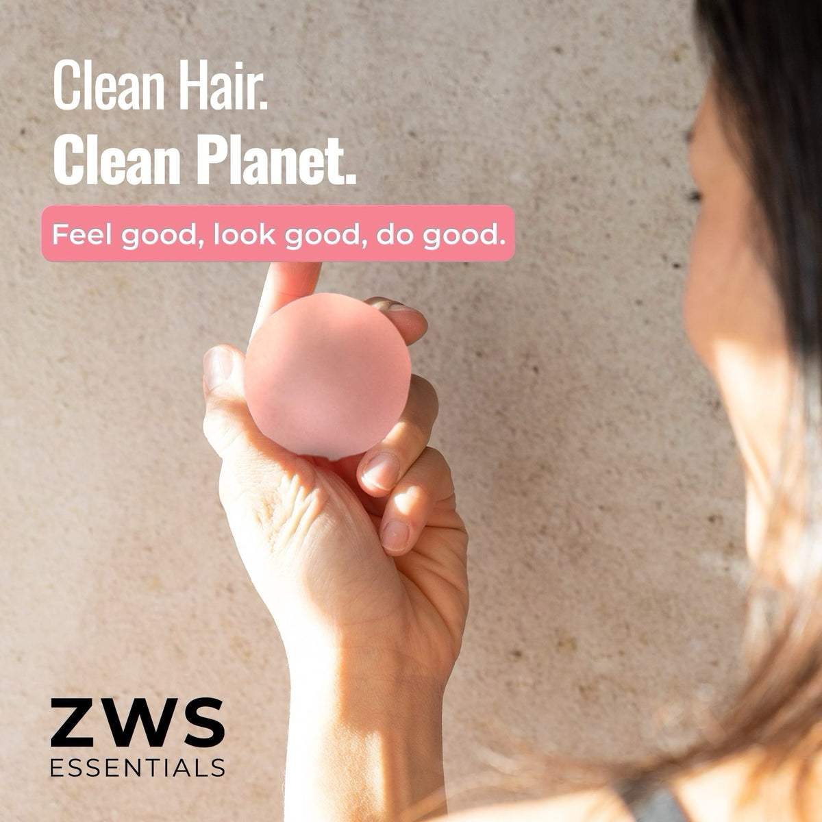 Plastic-free shampoo and conditioner bar duo with blossom scent, eco-friendly hair care set from ZeroWasteStore.com.