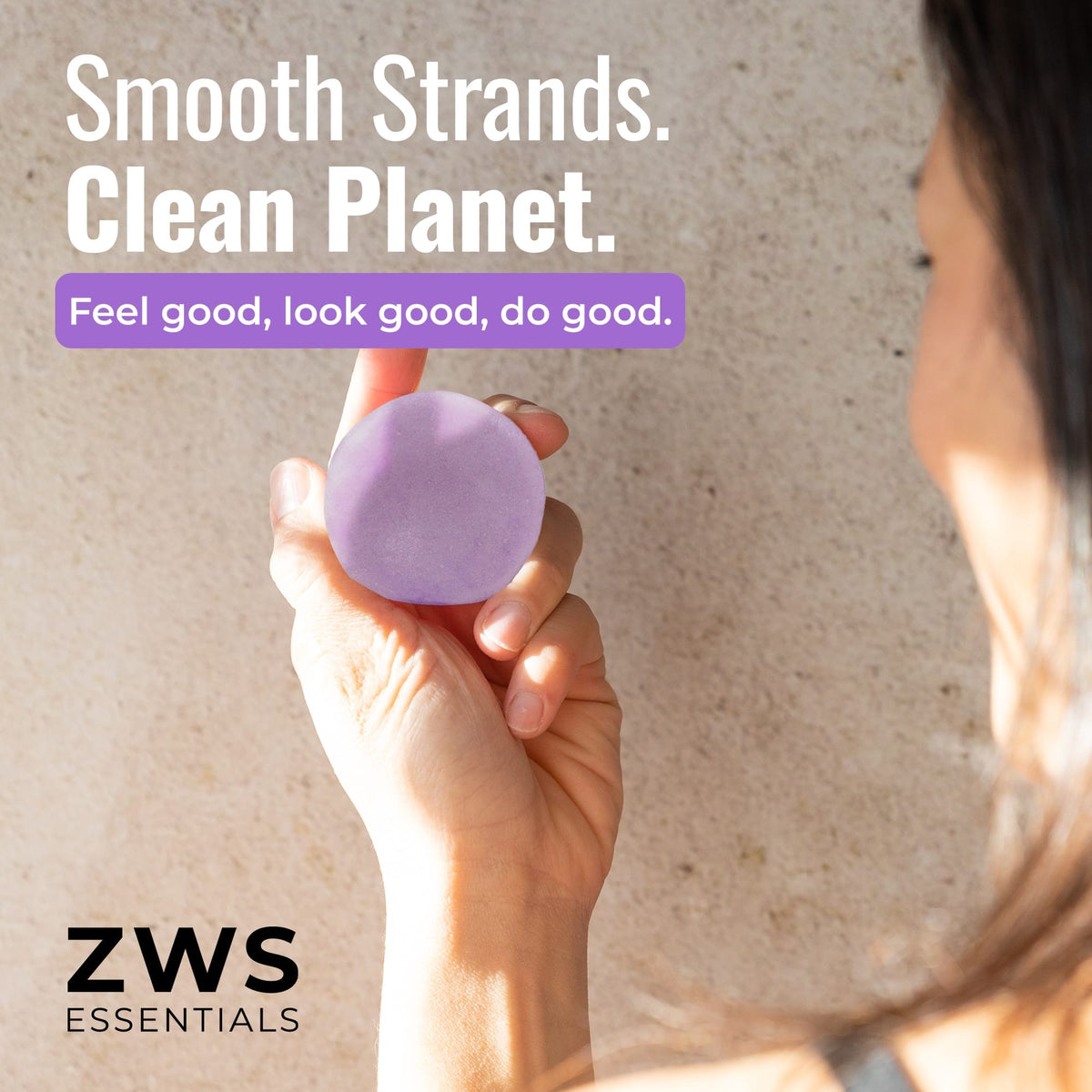 Plastic-free shampoo and conditioner bar duo from ZeroWasteStore, with smooth strands and fresh Oasis scent for eco-friendly hair care.