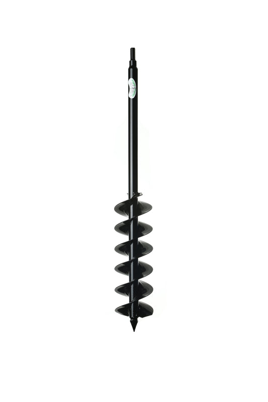 Power Planter Augers 5" x 28" Quart Pot Landscaping Auger for all augers, suitable for light to medium-duty home landscaping use.