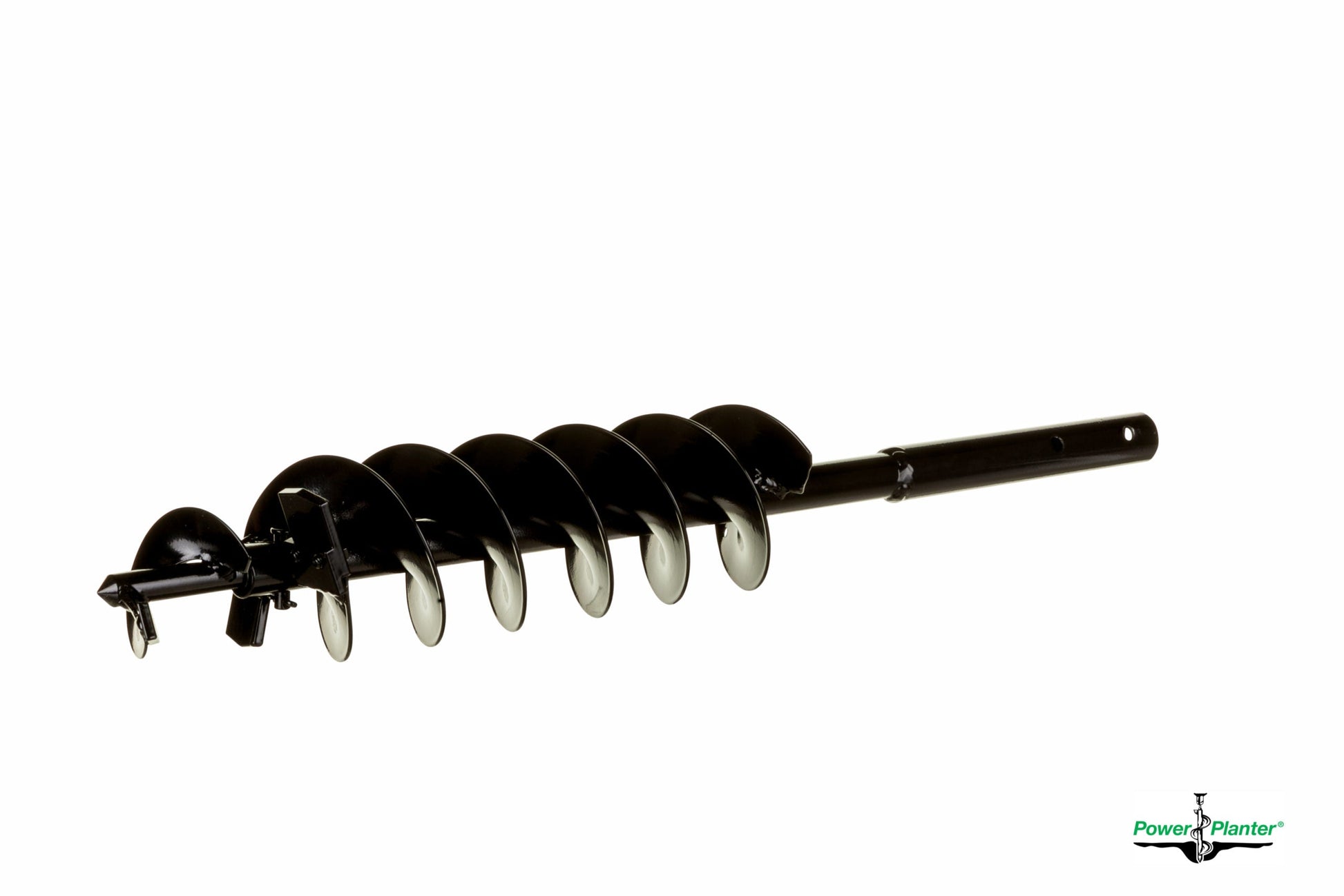 Power Planter All Augers Quart Pot Landscaping Auger, 5-inch diameter, 28-inch length, suitable for light to medium duty home landscaping.