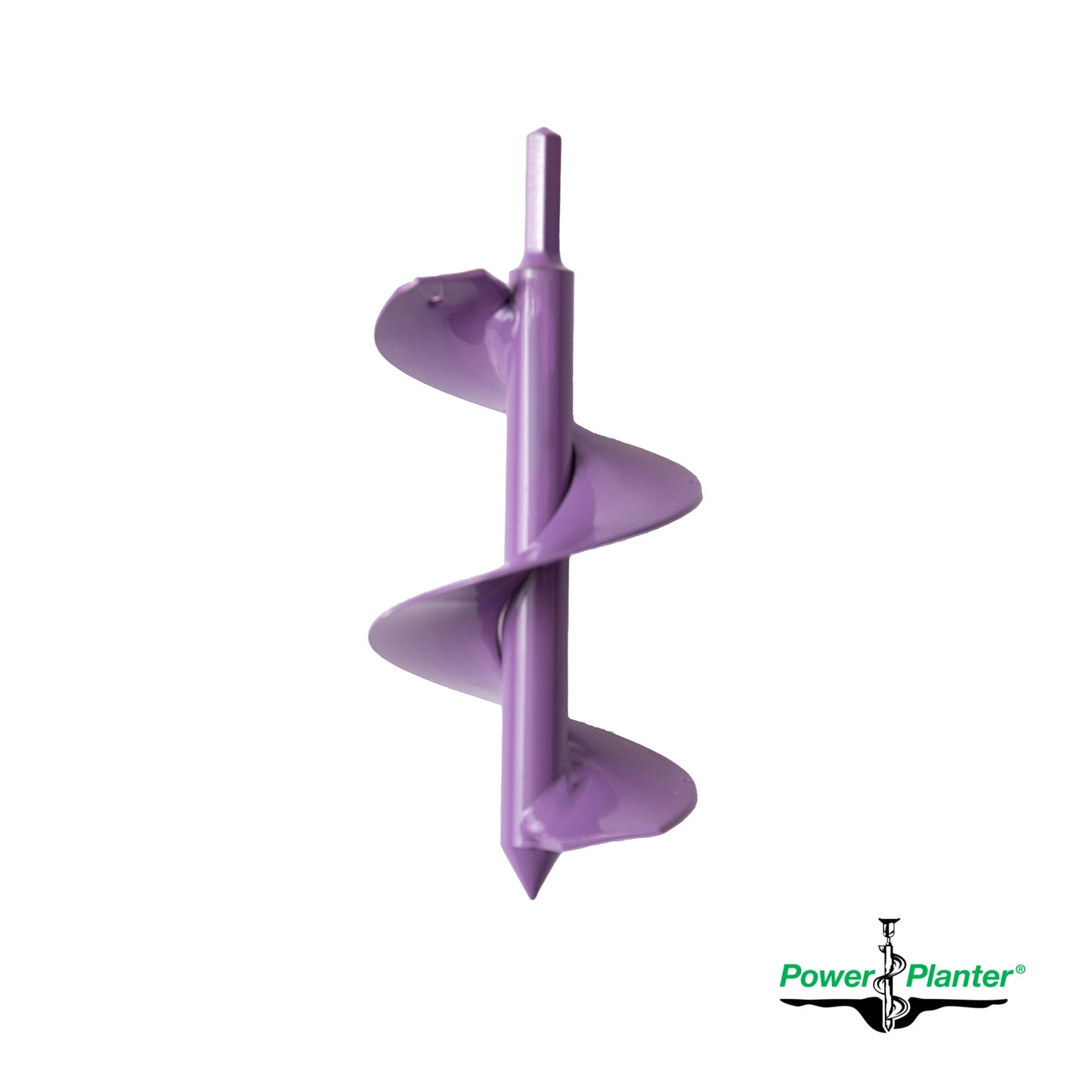 Power Planter Augers gardening auger with black bulb planting tool, 3-inch by 7-inch size, ideal for planting bulbs and bedding plants.