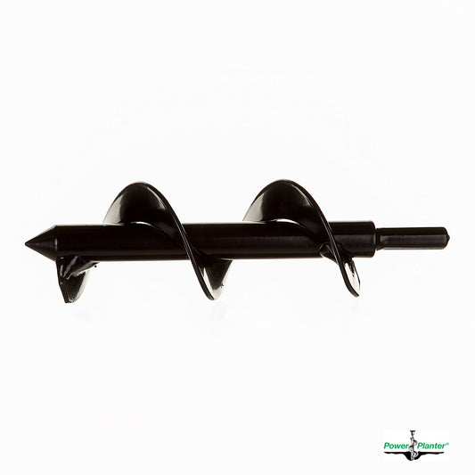 Power Planter Augers flower planting and grass plug tool, 2-inch x 7-inch gardening auger for planting and soil aeration.