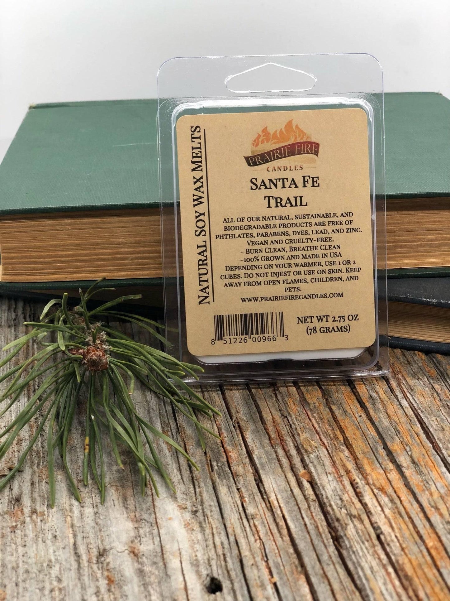 Prairie Fire Tallow soy wax melts and wax cubes with lavender, wickless candles, small batch, vegan, natural home fragrance.