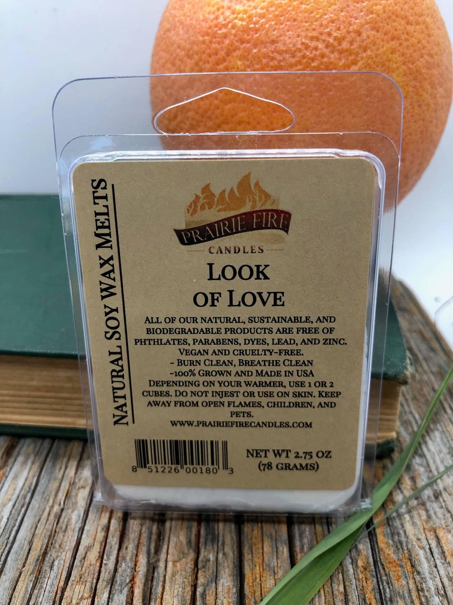Prairie Fire Tallow soy wax melts and wax cubes with lavender and bluestem, wickless vegan candles for home fragrance.