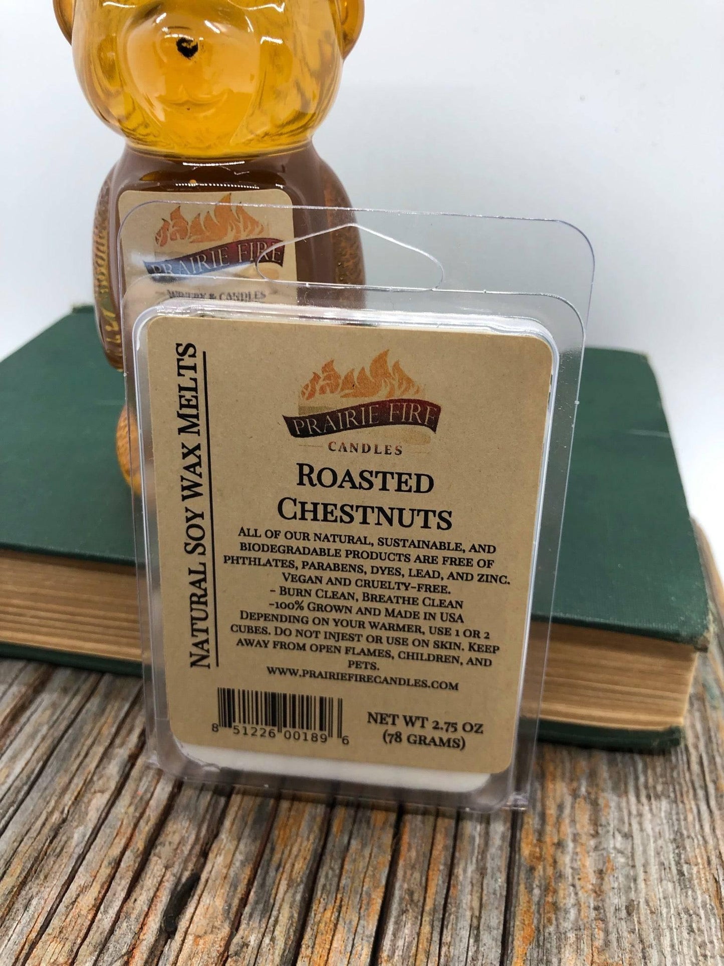 Prairie Fire Tallow soy wax melts and cubes with lavender, wickless candles, small batch, vegan, natural home fragrance.