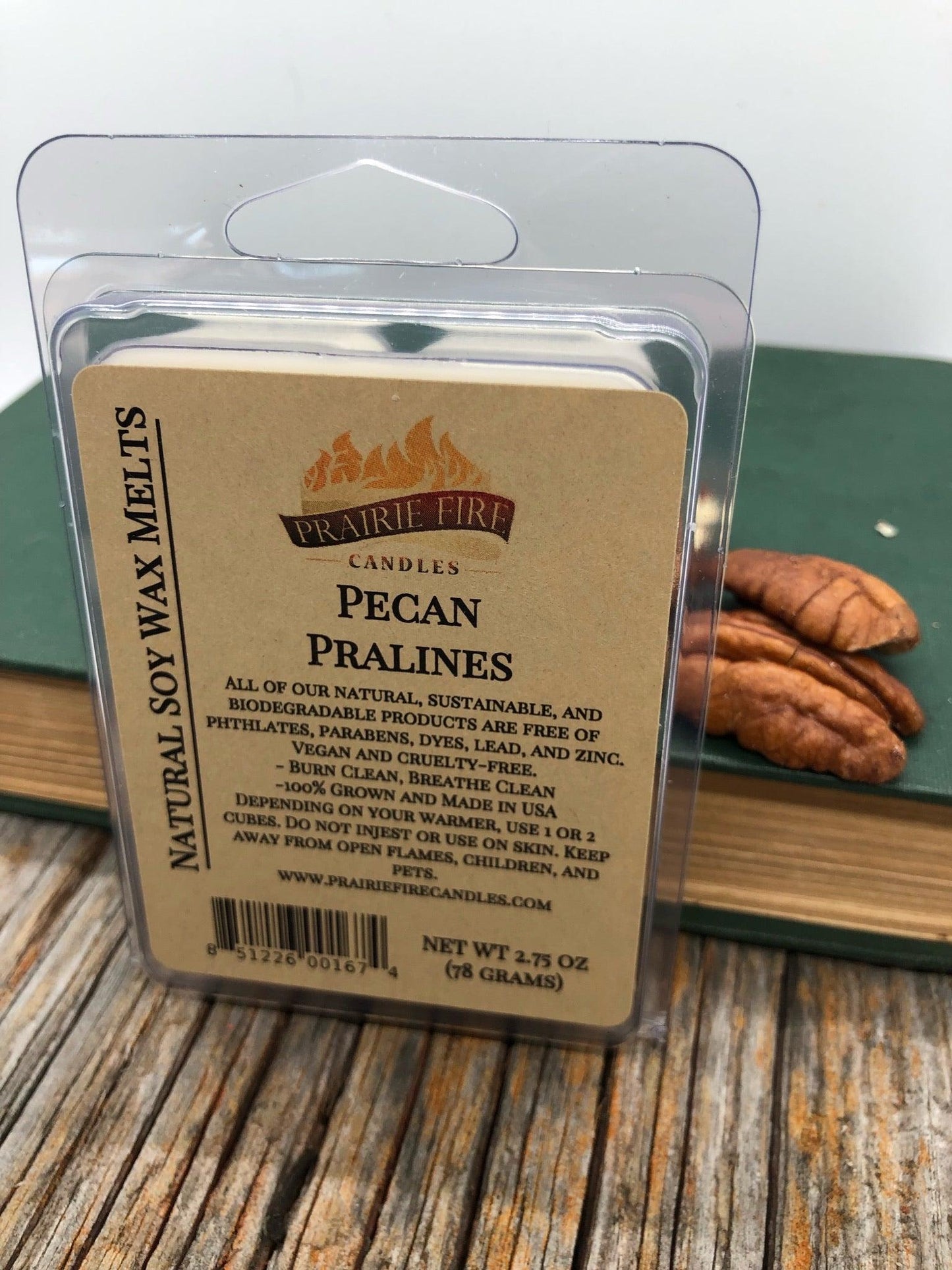Prairie Fire Tallow soy wax melts and wax cubes with lavender, wickless candles, small batch, vegan-friendly, natural home fragrance